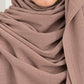 Almond Brown- Plain Modal Hijab