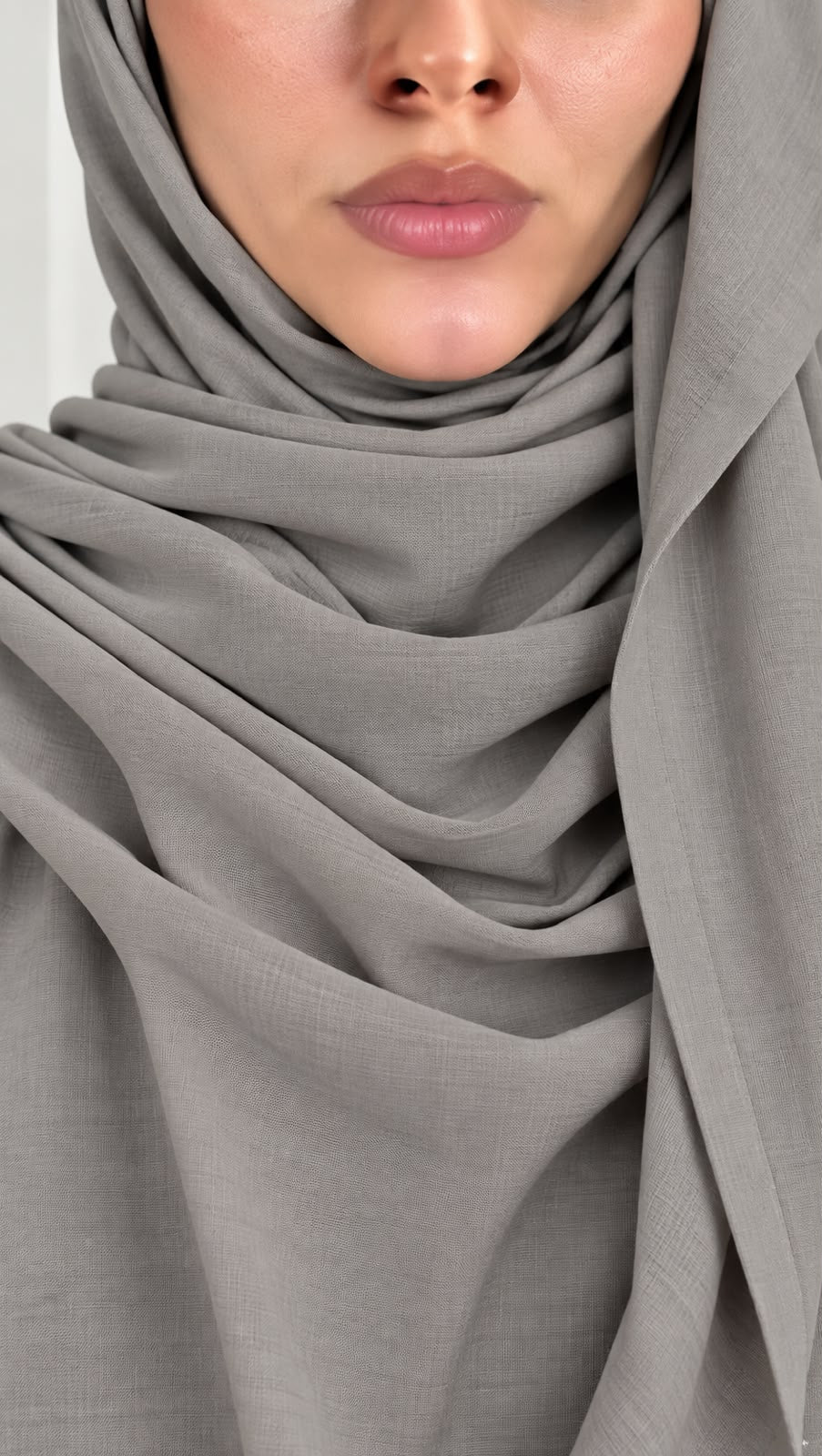 Dark Grey- Plain Modal Hijab