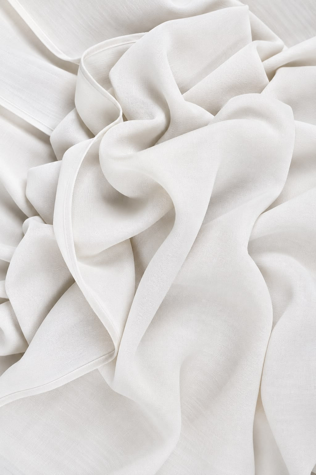 Pearl White- Plain Modal Hijab