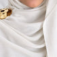 Pearl White- Plain Modal Hijab
