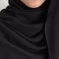 Jet Black- Plain Modal Hijab