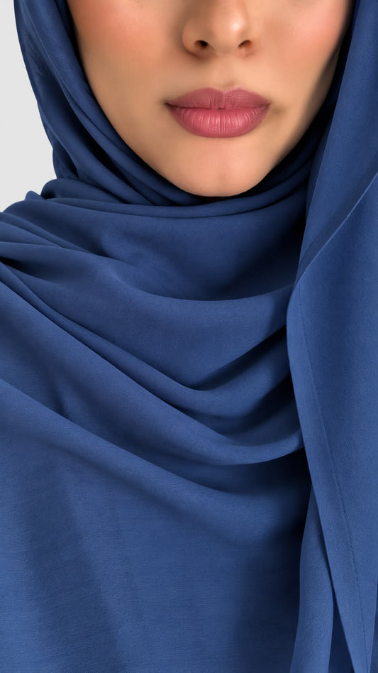 Royal Blue- Plain Modal Hijab