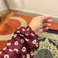 Maroon Namaz Chaadar with Beige Rings