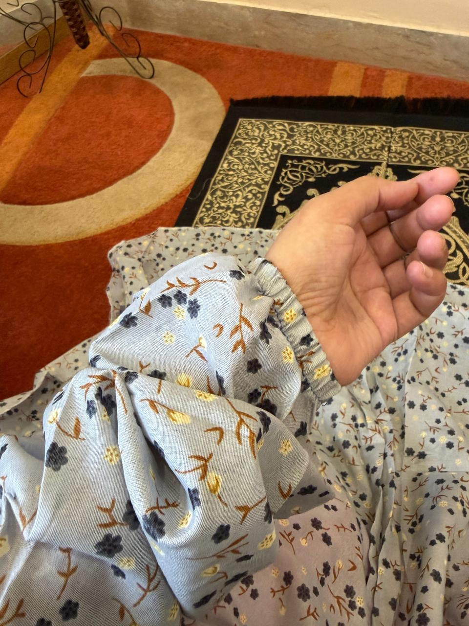 Silver Grey Namaz Chaadar