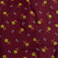 Burgundy Mini Floral Print Lawn Namaz Chaadar