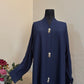Front Open Crushed Nidah Abaya