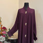 Front Open Crushed Nida Abaya