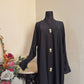 Front Open Crushed Nidah Abaya