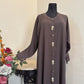 Front Open Crushed Nida Abaya