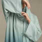 Sea Mist Ombre Silk Nidah Abaya