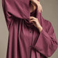 Berry Blush Ombre Silk Abaya