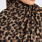 Mocha Leopard Print Modal Lawn Hijab