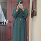 Front Open Crush Nida Abaya
