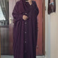 Plum Kaftan Abbaya