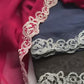Chiffon Georgette with floral embroidered