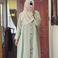 Front Open Crush Nida Abaya