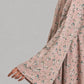 Blush Bloom Printed Front Open Abaya