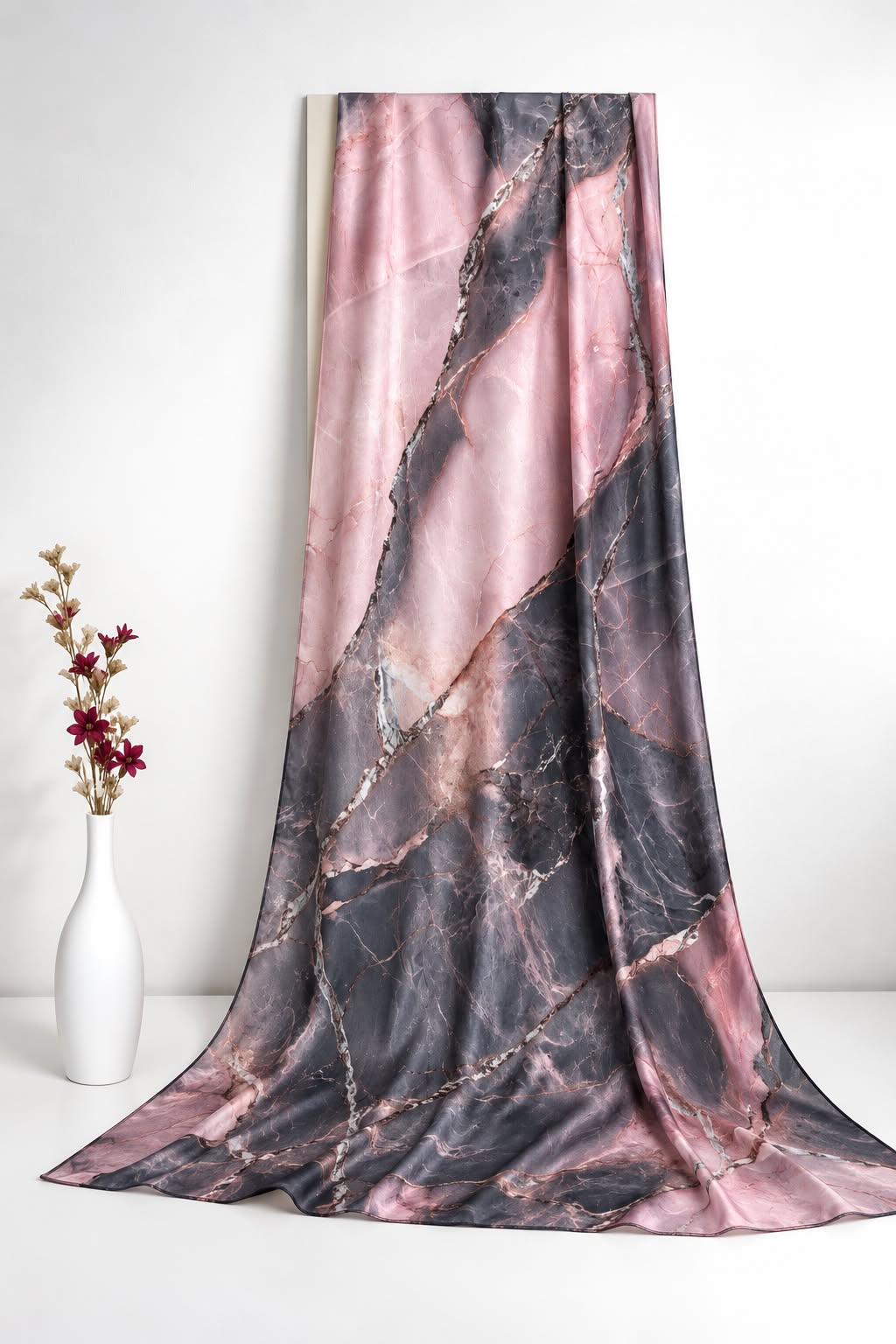 Marble Muse Printed Sheen Silk Hijab