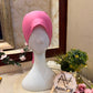 Rose Pink Ruched Tie Back Hijab Cap – Soft Jersey Undercap