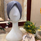 Dark Grey Ruched Tie Back Hijab Cap – Soft Jersey Undercap
