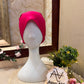 Shocking Pink Ruched Tie Back Hijab Cap – Soft Jersey Undercap