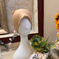 Light Brown Ruched Tie Back Hijab Cap – Soft Jersey Undercap