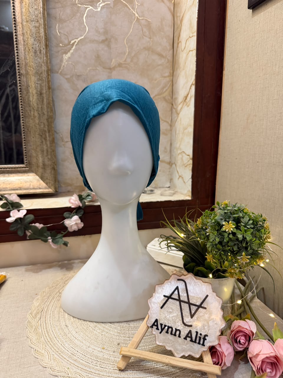 Zinc Ruched Tie Back Hijab Cap – Soft Jersey Undercap