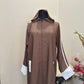 Sports Zipper Abaya With Hood