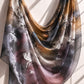 Golden Ember – Printed Square Chiffon Georgette Hijab