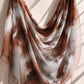 Cocoa Copper Abstract – Square Chiffon Georgette Hijab