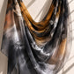 Obsidian Gold – Printed Square Chiffon Georgette Hijab