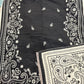 Black & Ivory Paisley Reversible Woolen Wrap